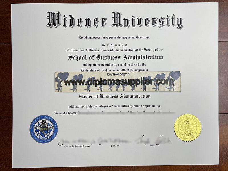 How Long to Buy Widener University Fake Degree Certificate?