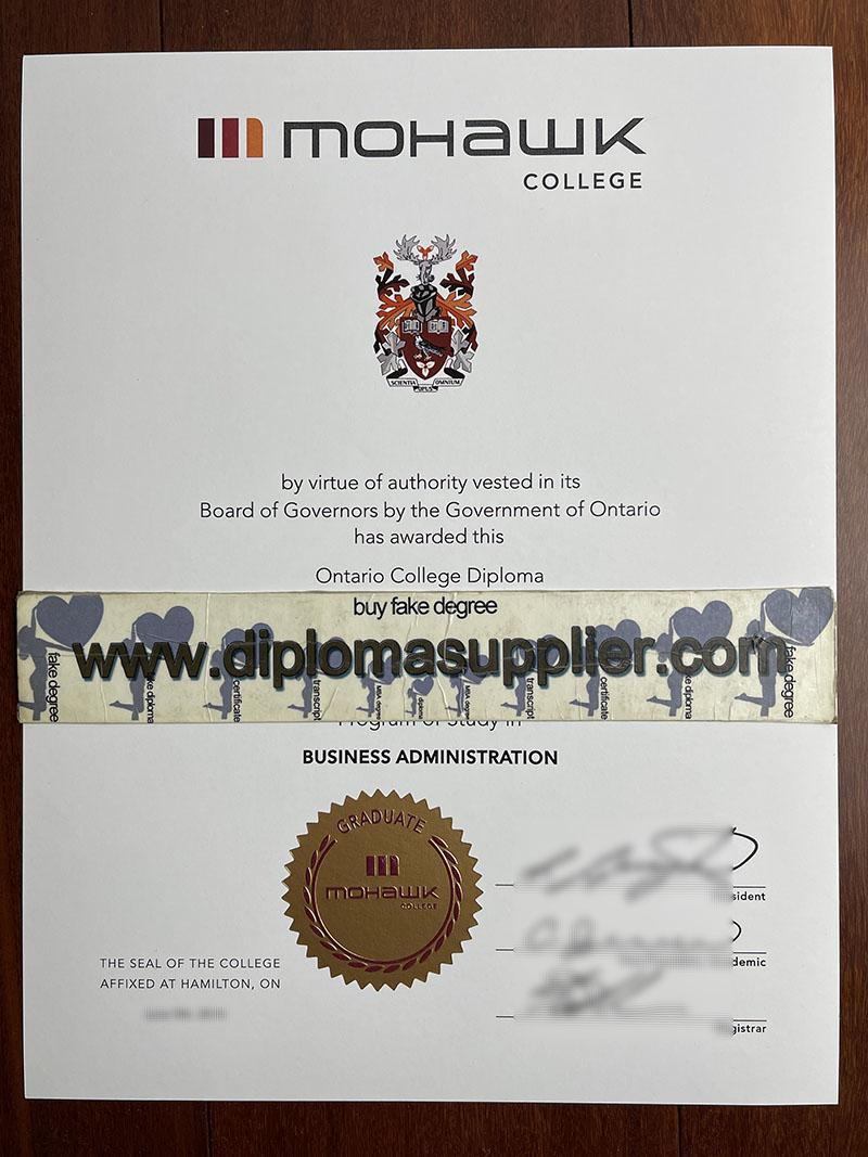 Mohawk College fake diploma, Mohawk College fake degree, fake Mohawk College certificate