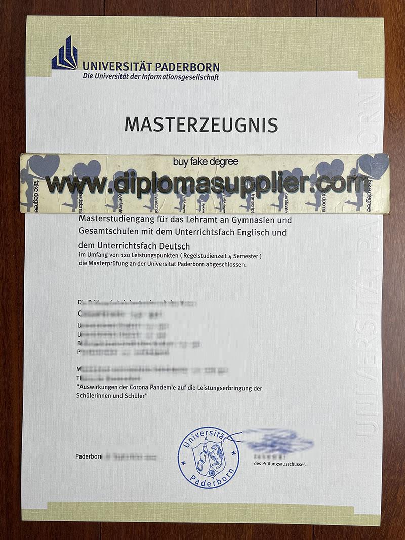 Universität Paderborn fake diploma, Universität Paderborn fake degree, fake Universität Paderborn certificate