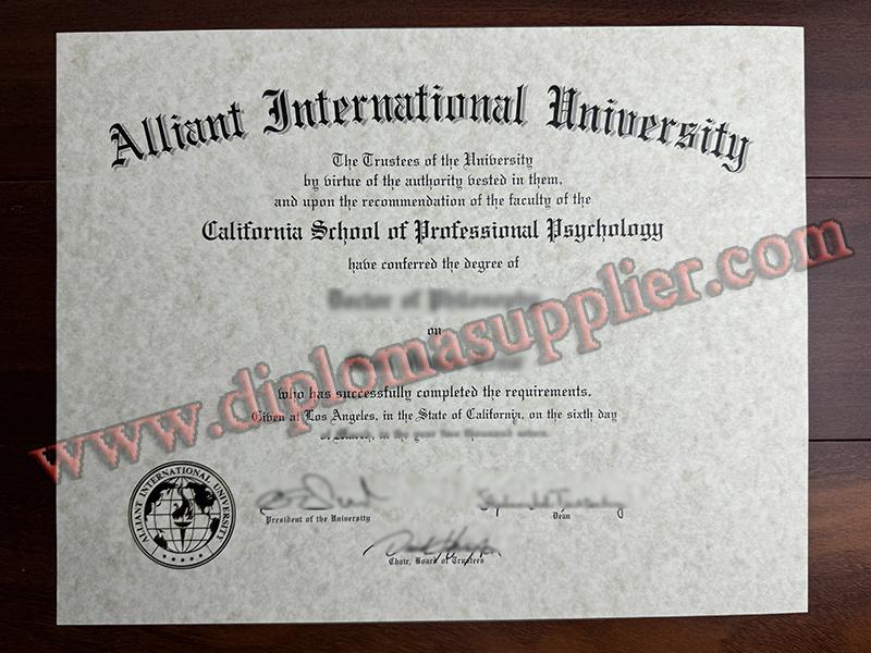 Alliant International University diploma, Alliant International University degree, Alliant International University certificate