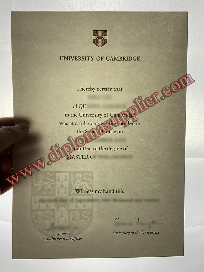 University of Cambridge diploma, University of Cambridge degree, University of Cambridge certificate