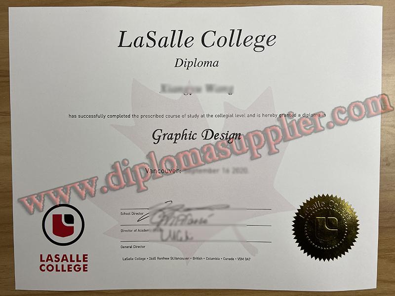 Lasalle College diploma, Lasalle College certificate