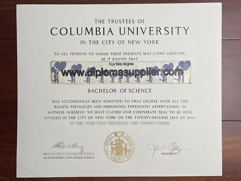 Columbia University fake diploma for