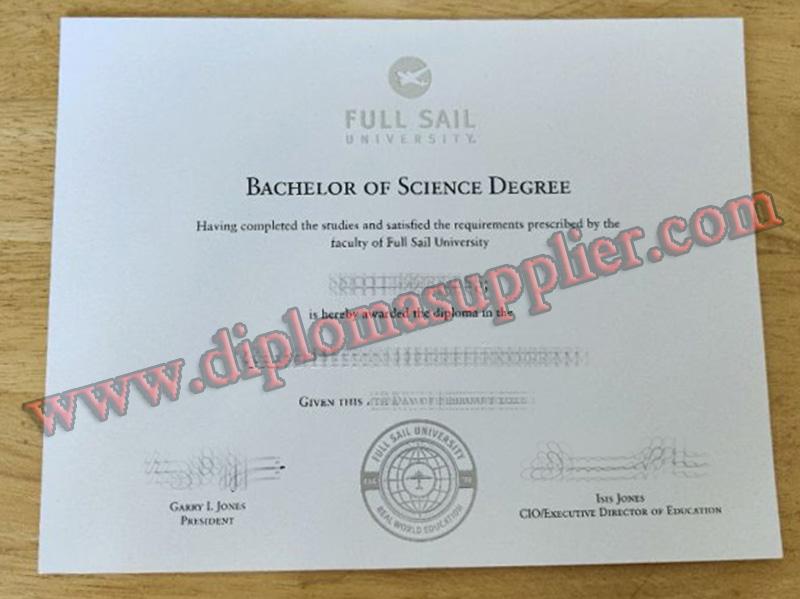 Full Sail University diploma, Full Sail University degree, Full Sail University fake certificate