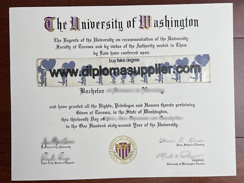 University of Washington diploma, University of Washington degree, University of Washington certificate