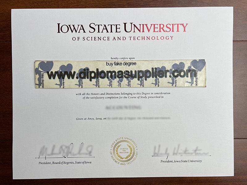 Iowa State University diploma, Iowa State University degree, Iowa State University certificate